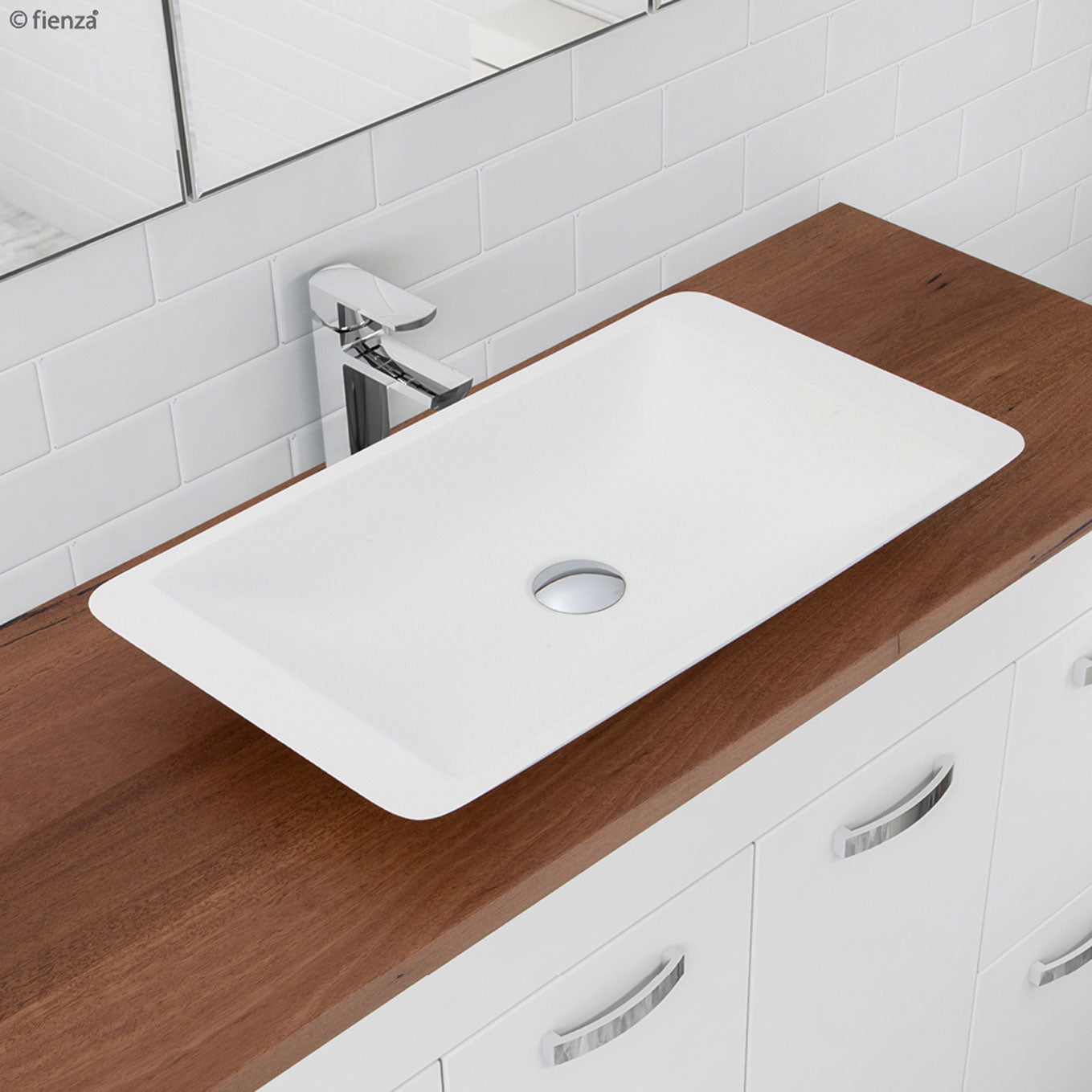 Classique 600 Solid Surface Above Counter Basin, Matte White