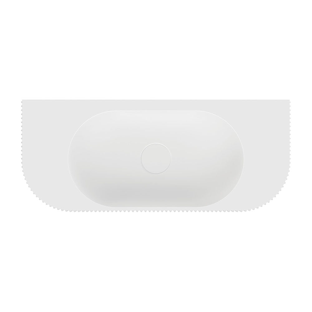 Fienza Minka Solid Surface Wall Basin, No Tap Hole