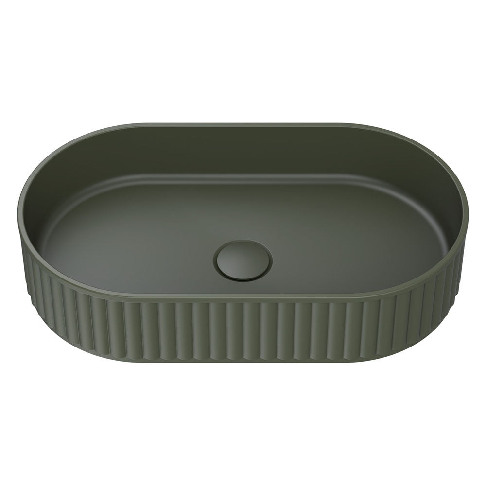 Fienza - Minka Pill Solid Surface Above Counter Basin, Forest