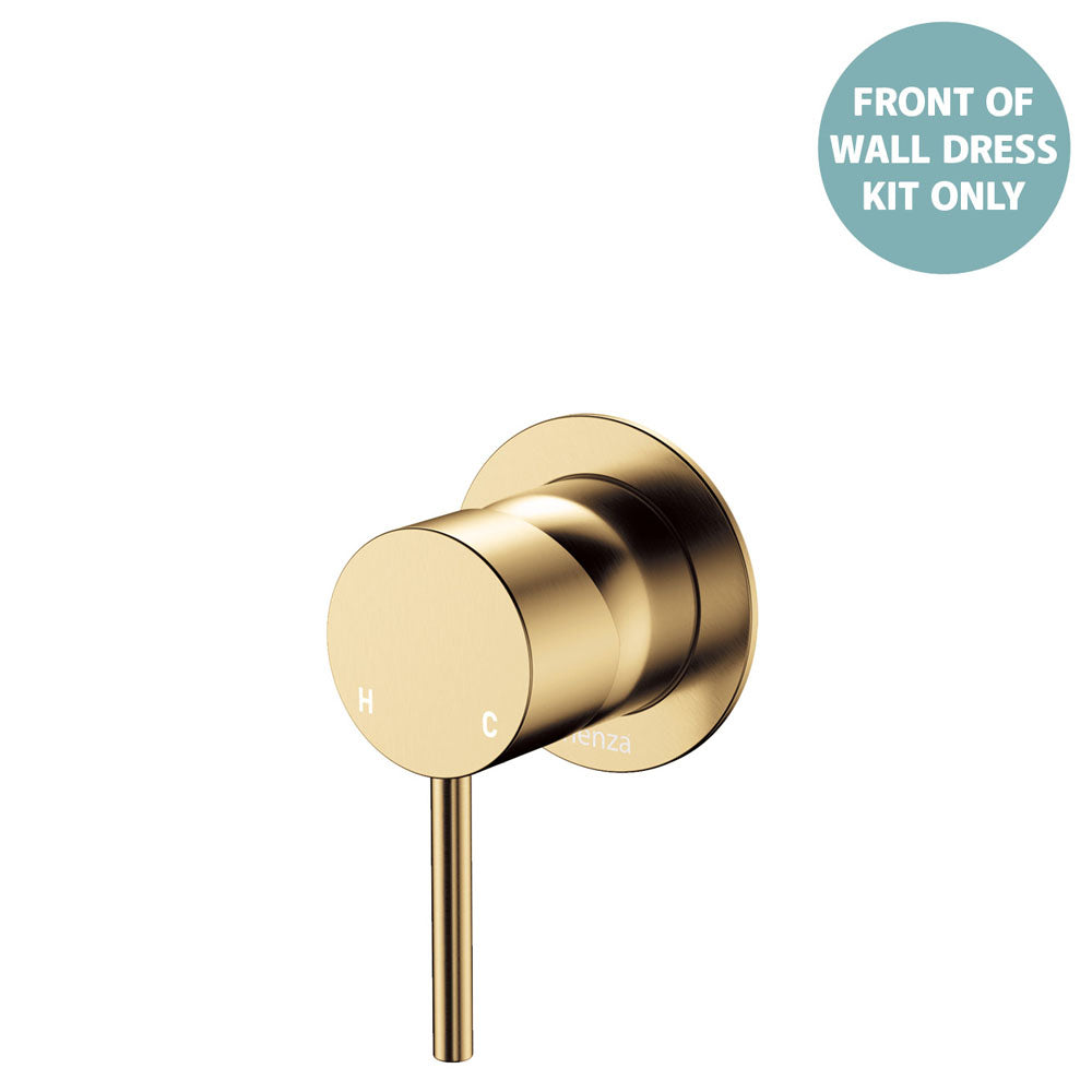 Kaya Wall Mixer Dress Kit, Small Round Plates - Urban Brass