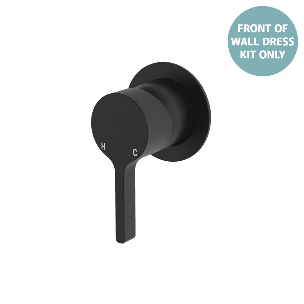 Sansa Wall Mixer Dress Kit, Small Round Plate - Matte Black