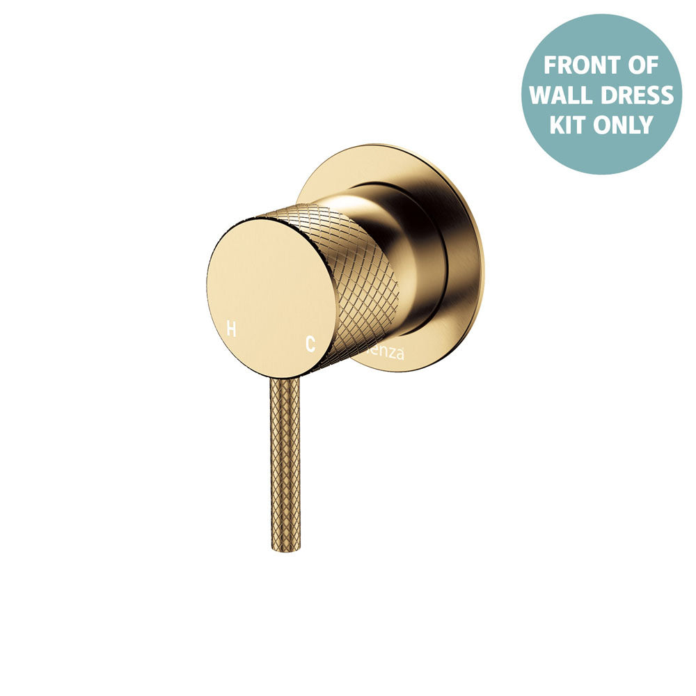 Axle Wall Mixer Dress Kit, Small Round Plate - Urban Brass
