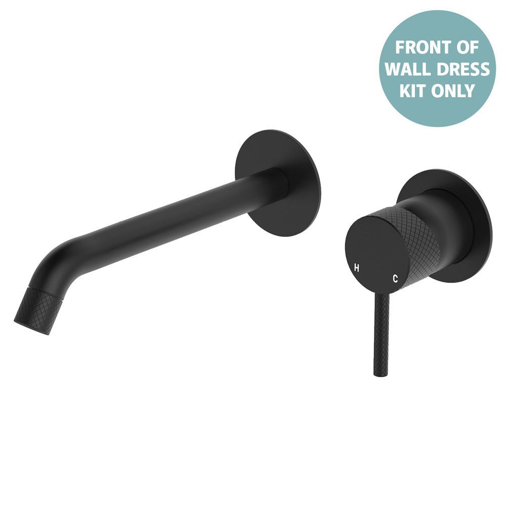 Axle Wall Basin/Bath Mixer Dress Kit, Round Plates, 200mm Outlet