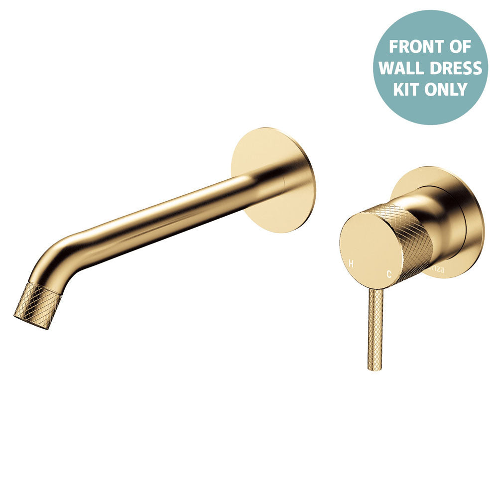 Axle Wall Basin/Bath Mixer Dress Kit, Round Plates, 200mm Outlet