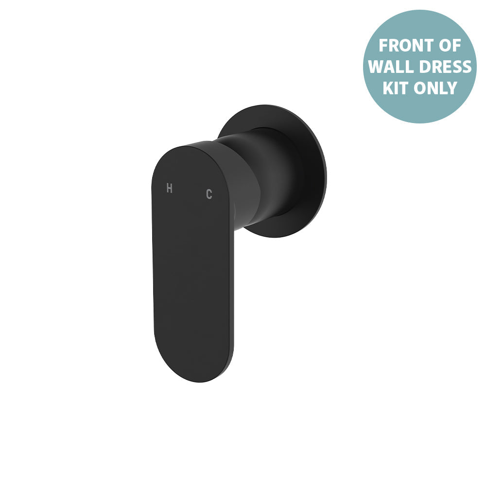 Empire Slim Wall Mixer Dress Kit, Round Plate - Matte Black