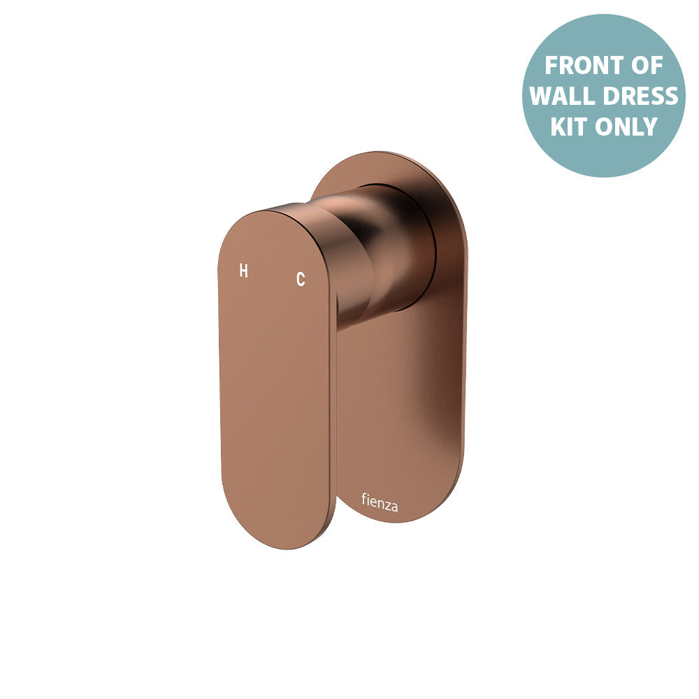 Empire Slim Wall Mixer Dress Kit, Oval Plate - Brushed Copper
