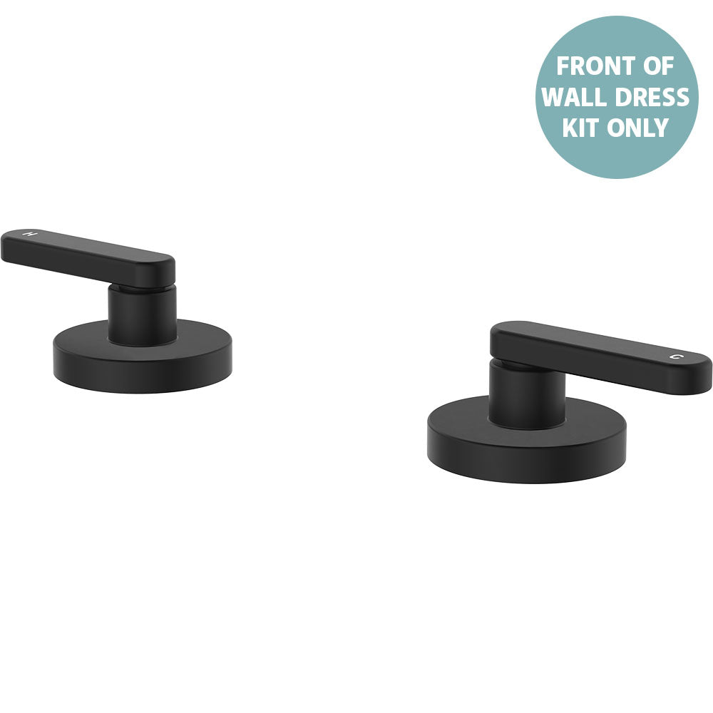 Kaya Hob Set Dress Kit, Lever Taps - Matte Black