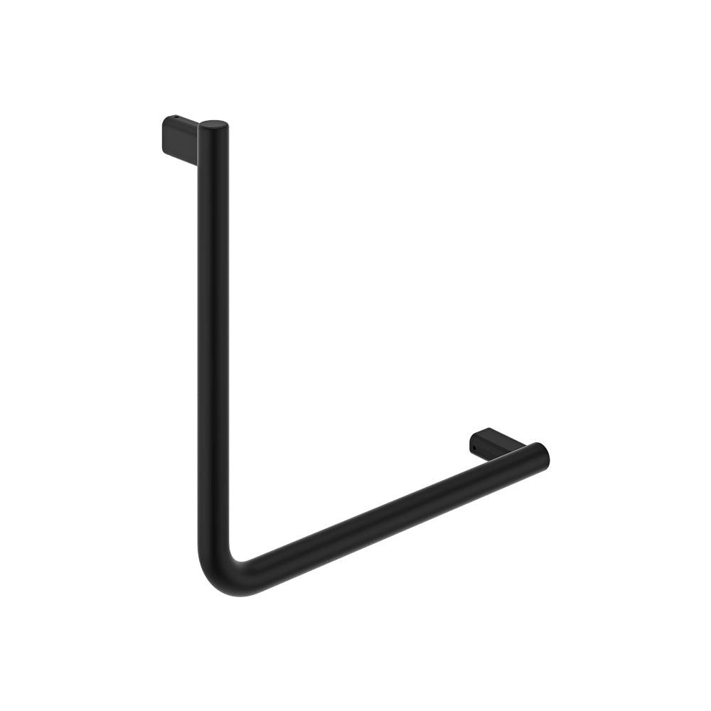 90° Care Slimline Ambulant Care Hand Grab Rail, Matte Black