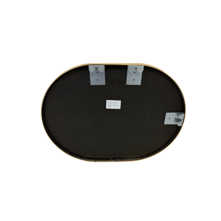 Gold Framed Oval Wall Mirror – 60 x 120cm Classic Decorative Design