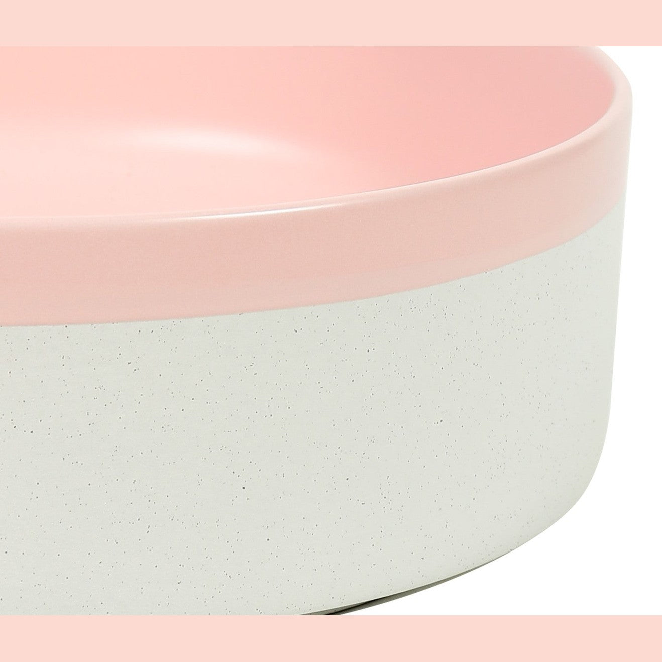 Colour Plus-37 Round Above-Counter Basin – Matte Pink at Blue Bathware