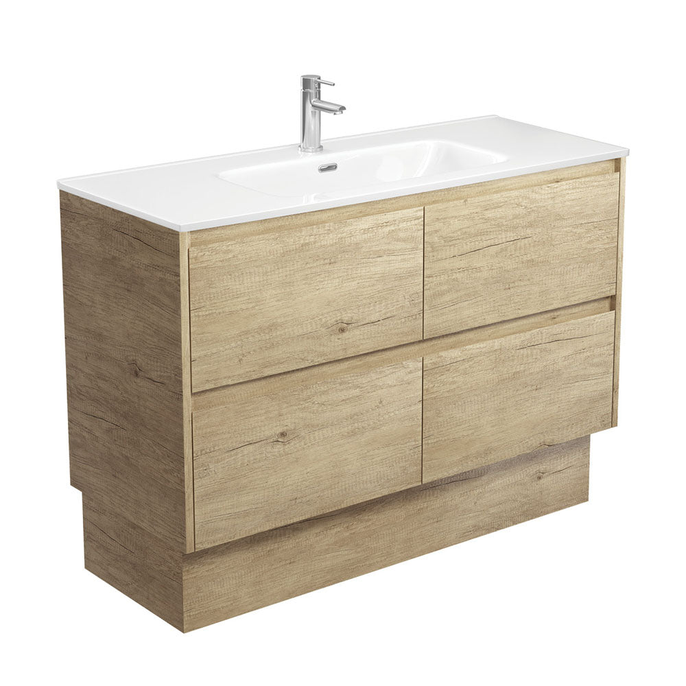 Joli Amato 1200 Scandi Oak Vanity On Kick