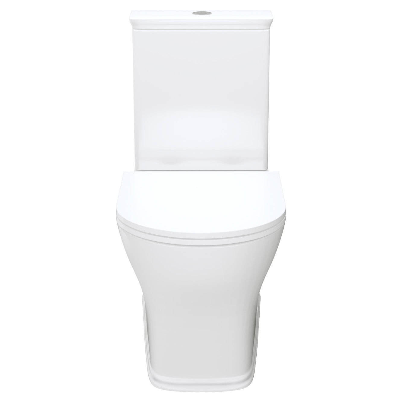 Lillian Tornado Flush Back-to-Wall Toilet Suite, Gloss White with Slim Seat