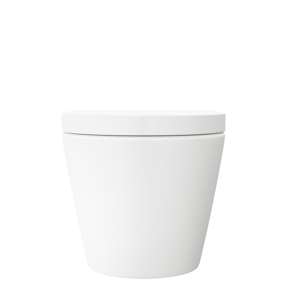 Koko Tornado Flush Wall Hung Toilet Suite, Matte White