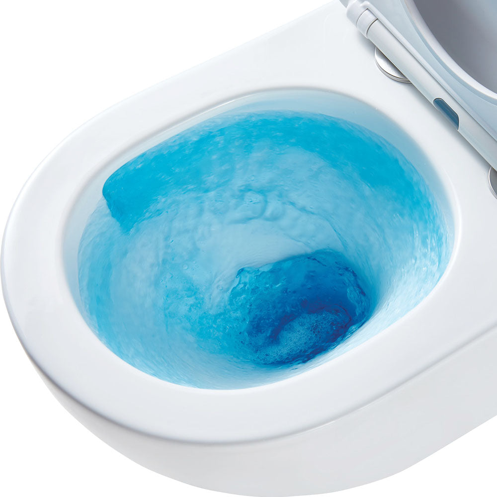 Koko Tornado Flush Wall Hung Toilet Suite, Gloss White