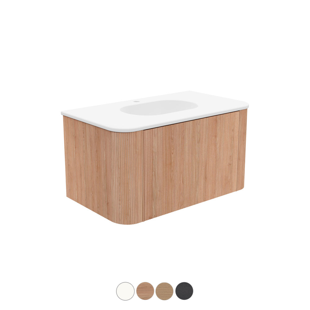 Margot Wall Hung Cabinet - Matte White Basin