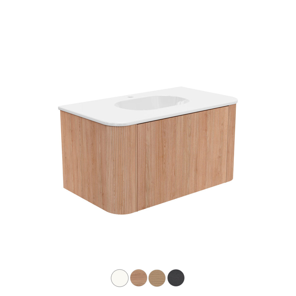 Margot Wall Hung Cabinet - Gloss White Basin