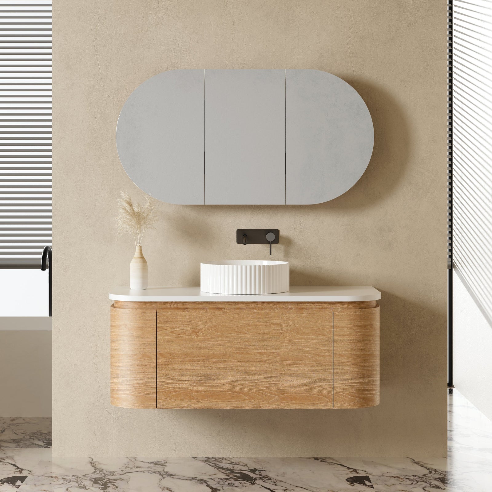 MILAN Wall Hung Vanity - Blue Bathware