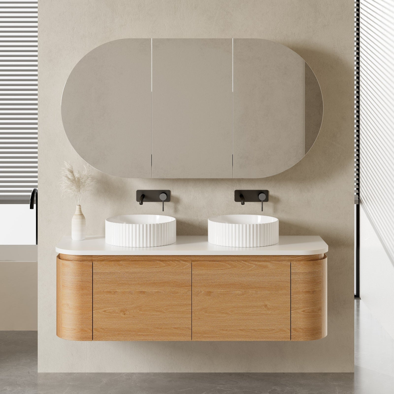 MILAN Wall Hung Vanity - Blue Bathware