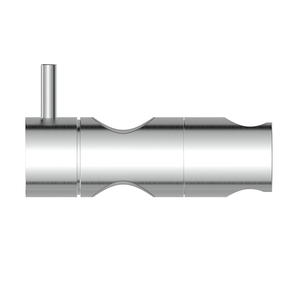 Round Slider for Shower Rail, Brushed Stainless Steel