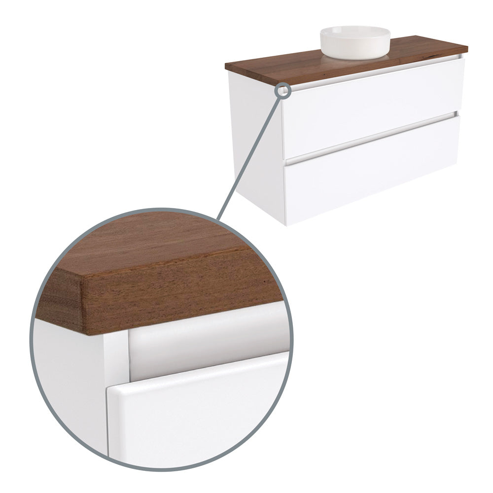 QUEST Cabinet Pull-Channel Set, Gloss White