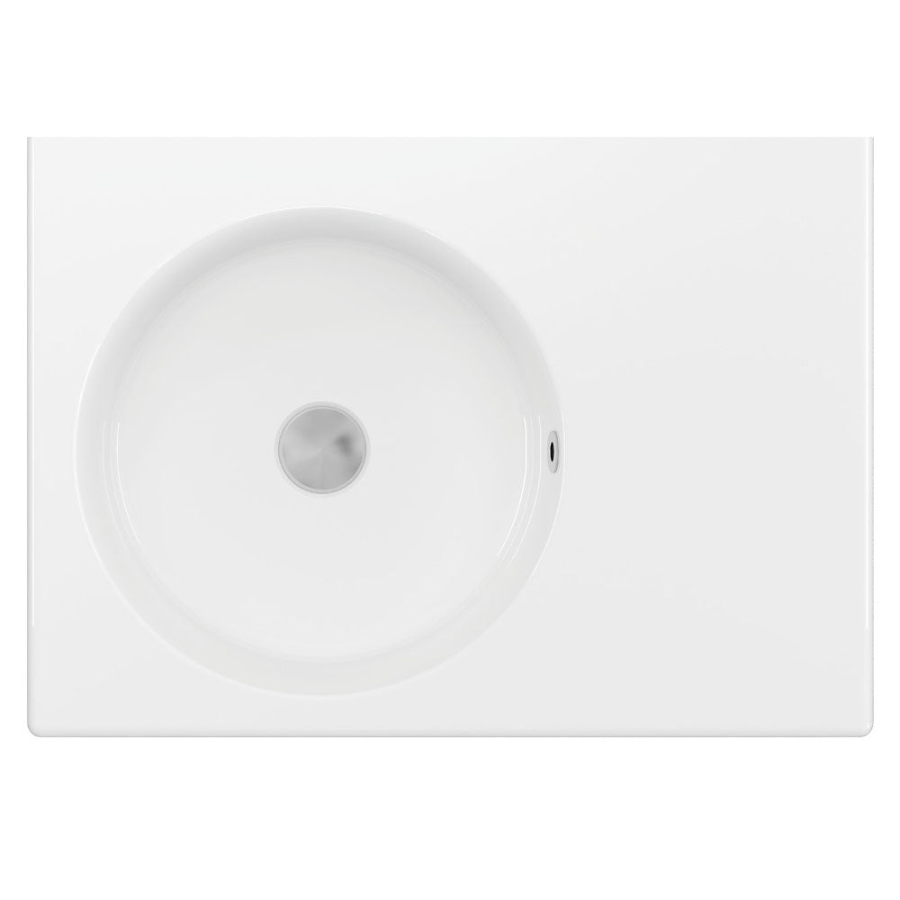 Fienza Reba Left Bowl Wall Basin, No Tap Hole