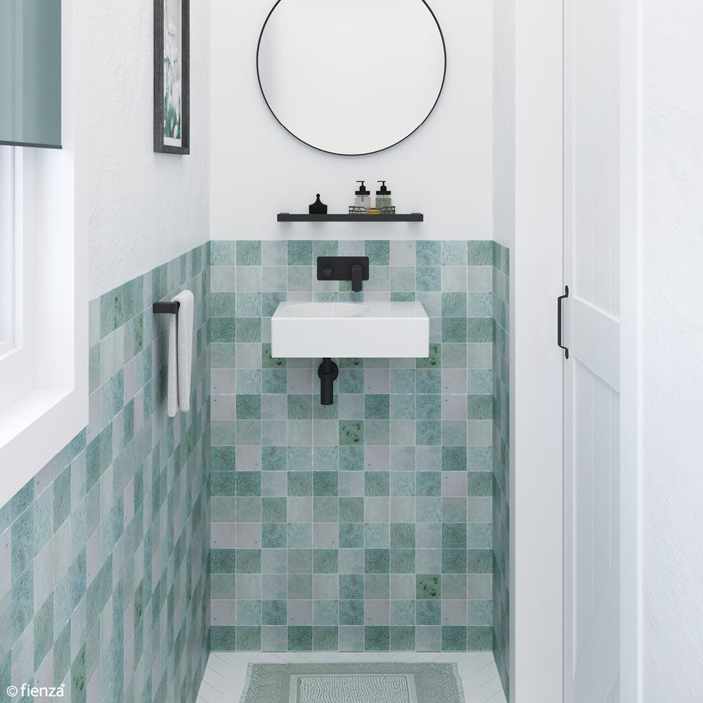 Fienza Reba Left Bowl Wall Basin, No Tap Hole