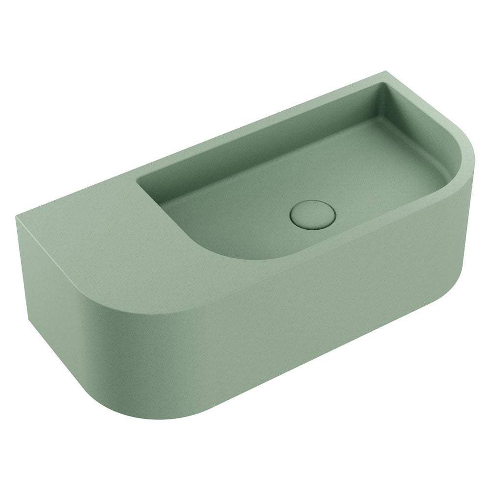 Blanca Concrete Wall Basin, Sage