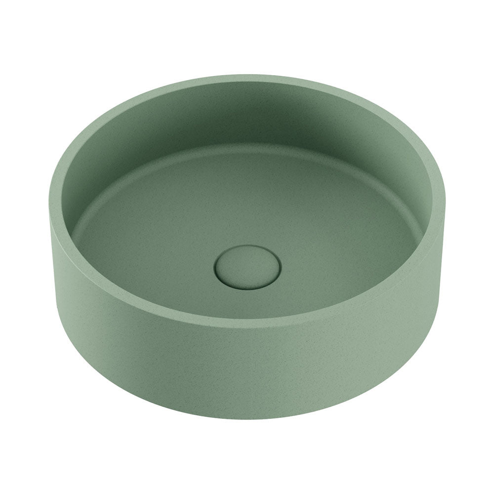 Jada Round Concrete Above Counter Basin, Sage