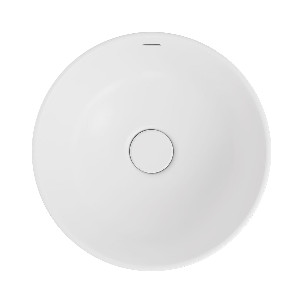 Reba Luxe Above Counter Basin, Matte White