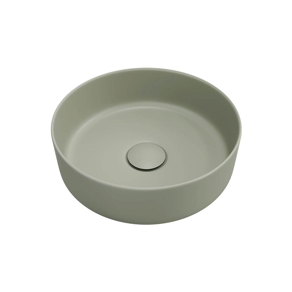Reba Mini Above Counter Basin, Matte Olive