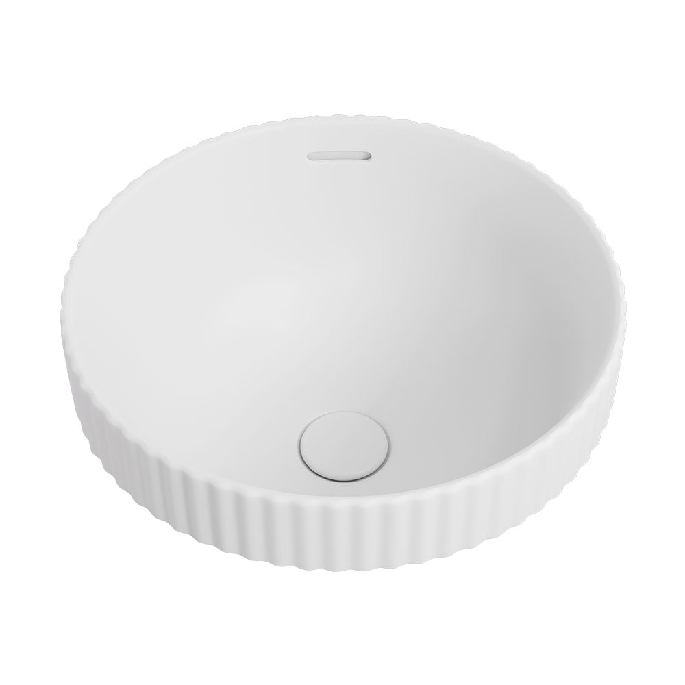 Eleanor Round Semi-Inset Basin, Matte White