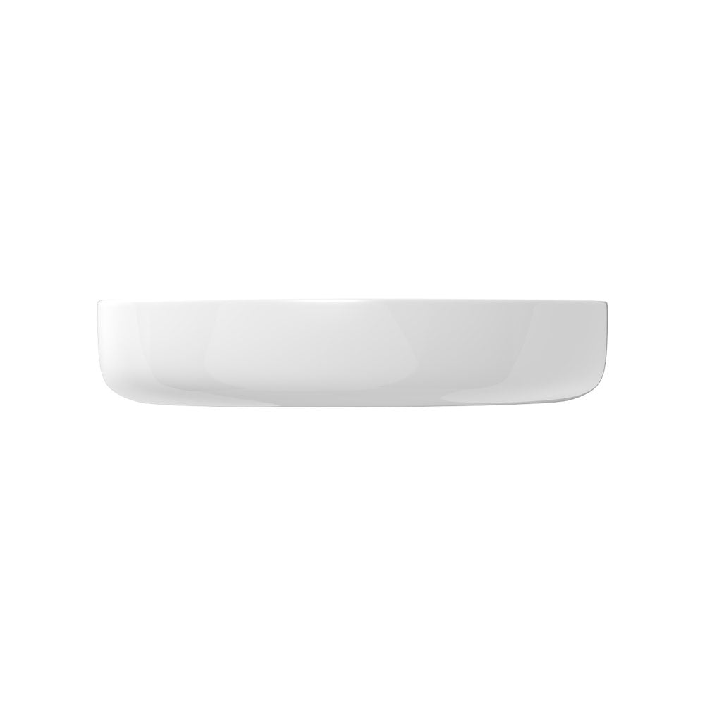 Pebble Medium Above Counter Basin, Gloss White