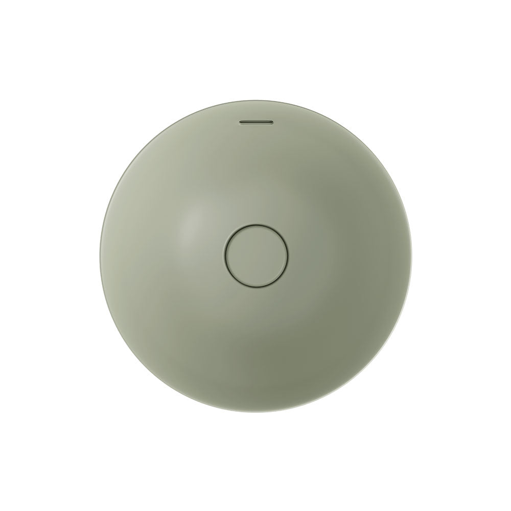 Aluca Round Semi-Inset Basin, Matte Olive