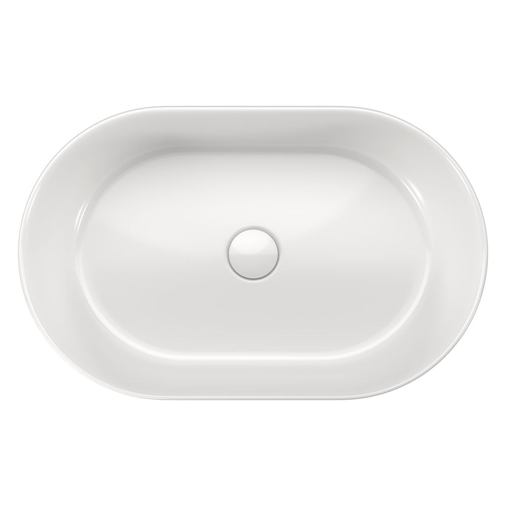 Aluca Pill Above Counter Basin, Gloss White