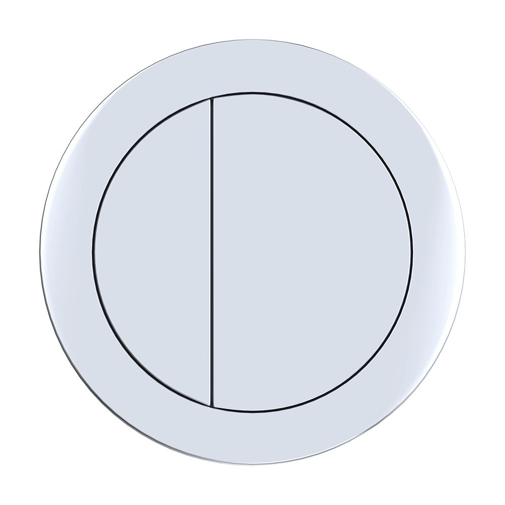 Back to Wall Round Toilet Flush Buttons, Chrome