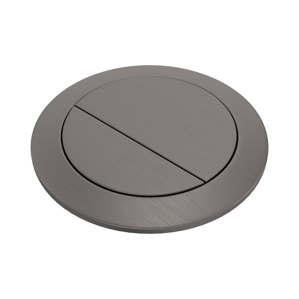 Back to Wall Round Toilet Flush Buttons, PVD Gun Metal