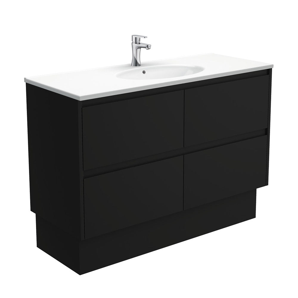 Rotondo Amato 1200 Satin Black Vanity On Kick