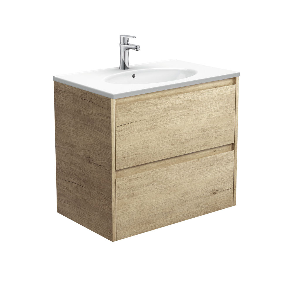 Rotondo Amato 750 Scandi Oak Wall-Hung Vanity