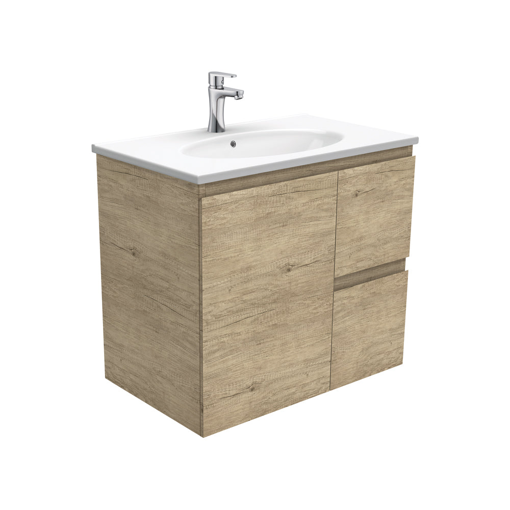 Rotondo Edge Scandi Oak 750 Wall-Hung Vanity