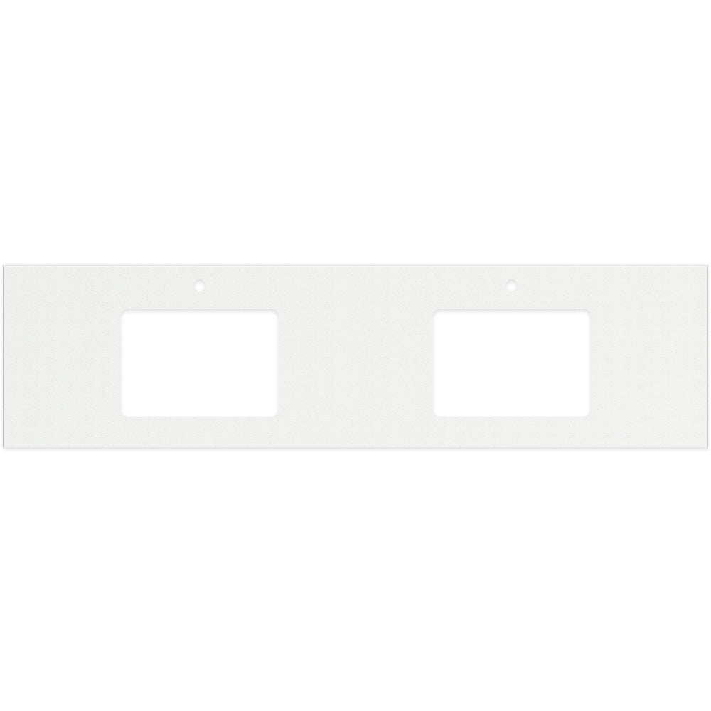 Fienza - Silica Free Stone Top, Rectangular Full Depth - Double Undermount