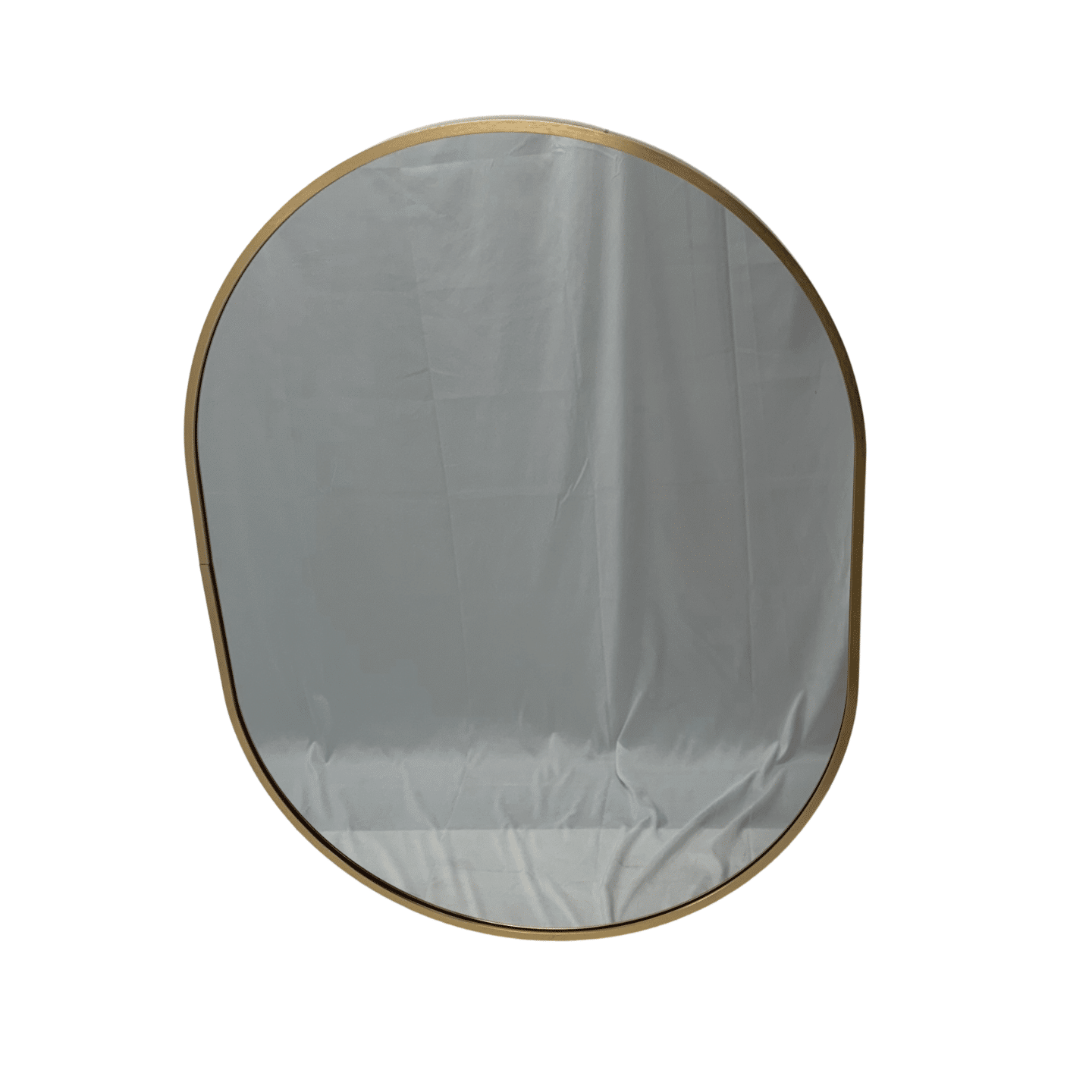 Rose Gold Oval Wall Mirror – 60 x 80cm Classic Decorative Frame