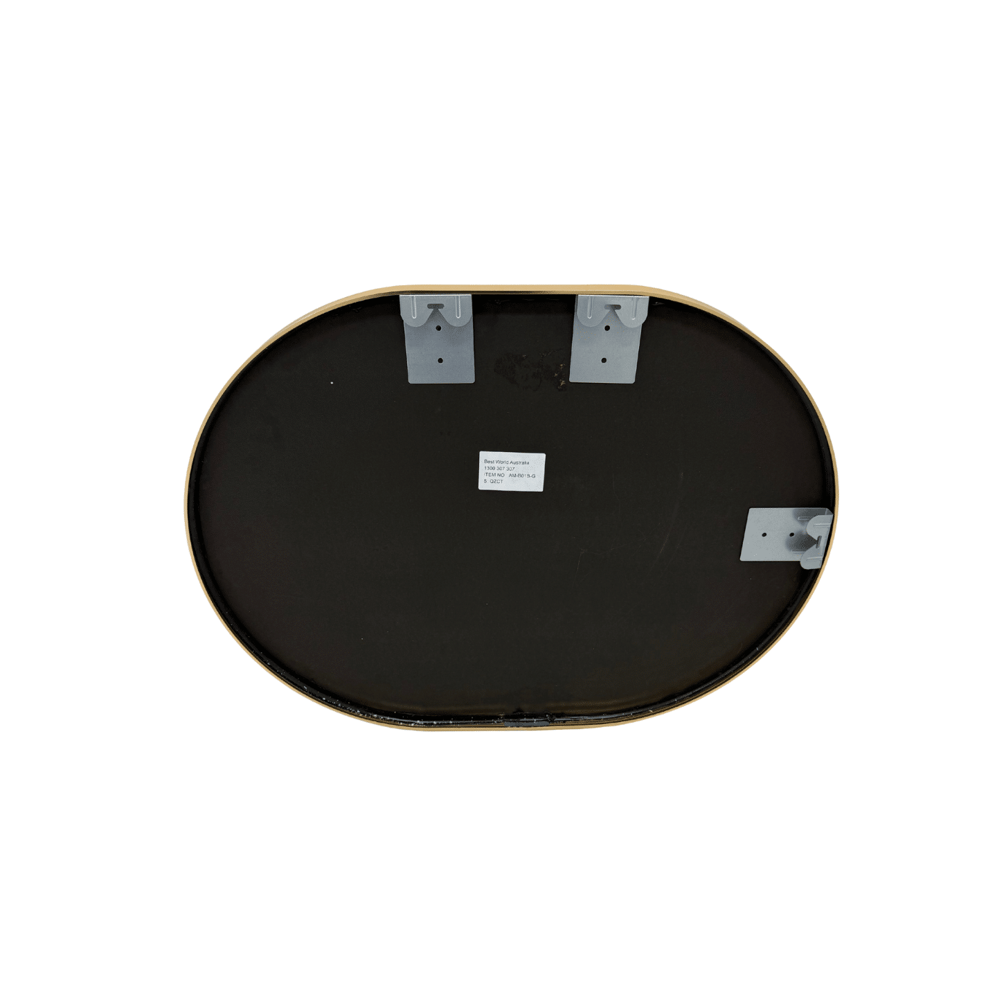 Rose Gold Oval Wall Mirror – 60 x 80cm Classic Decorative Frame