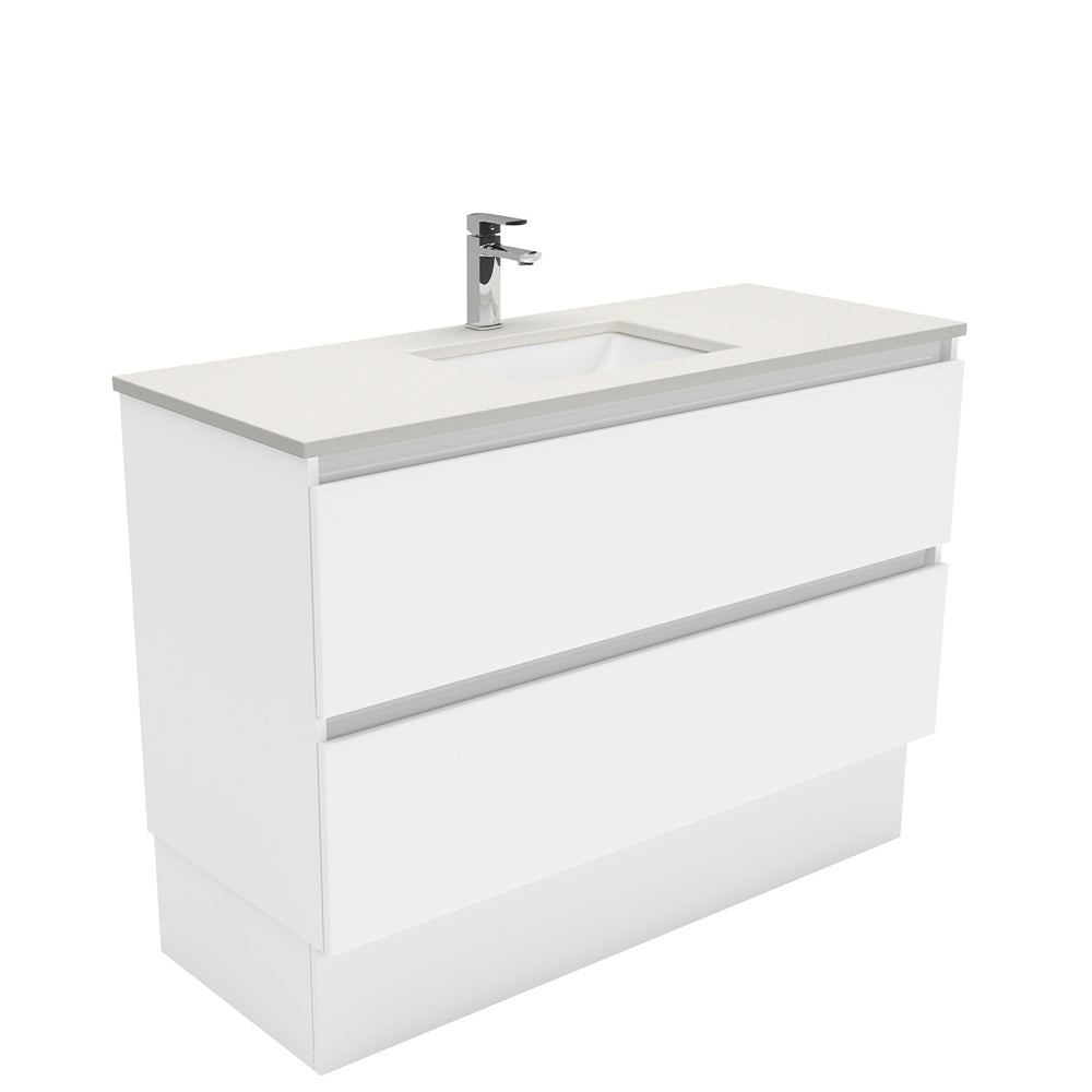 Sarah Roman Sand Undermount 1200 Quest Vanity on Kick