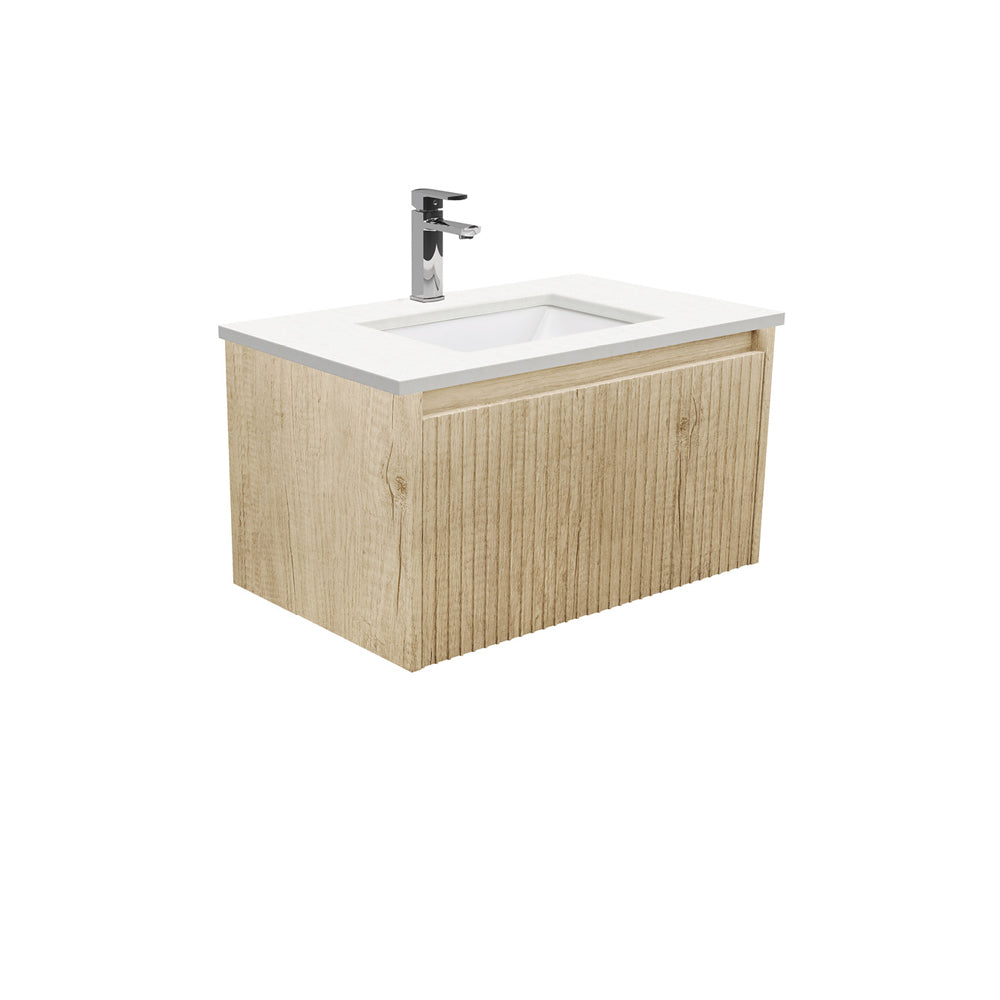 Sarah Crystal Pure Undermount 750 Alina Scandi Oak Wall-Hung Vanity