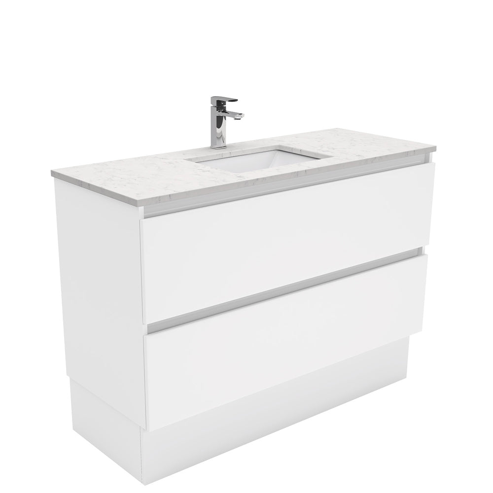 Sarah Bianco Marble Undermount 1200 Quest Vanity on Kick