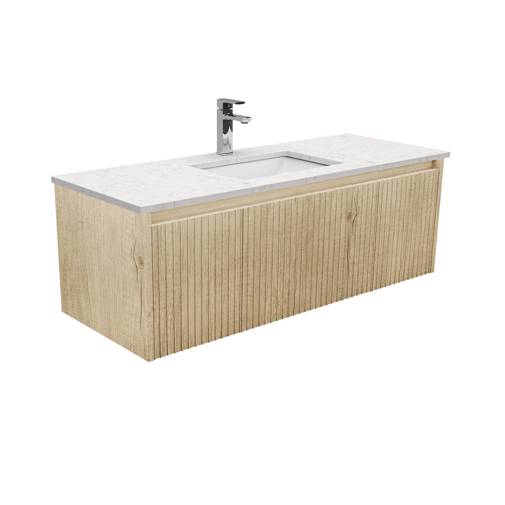 Sarah Bianco Marble Undermount 1200 Alina Scandi Oak Wall-Hung Vanity