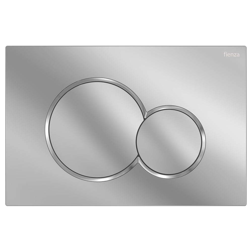 Fienza Sigma Round Button Flush Plate, Chrome