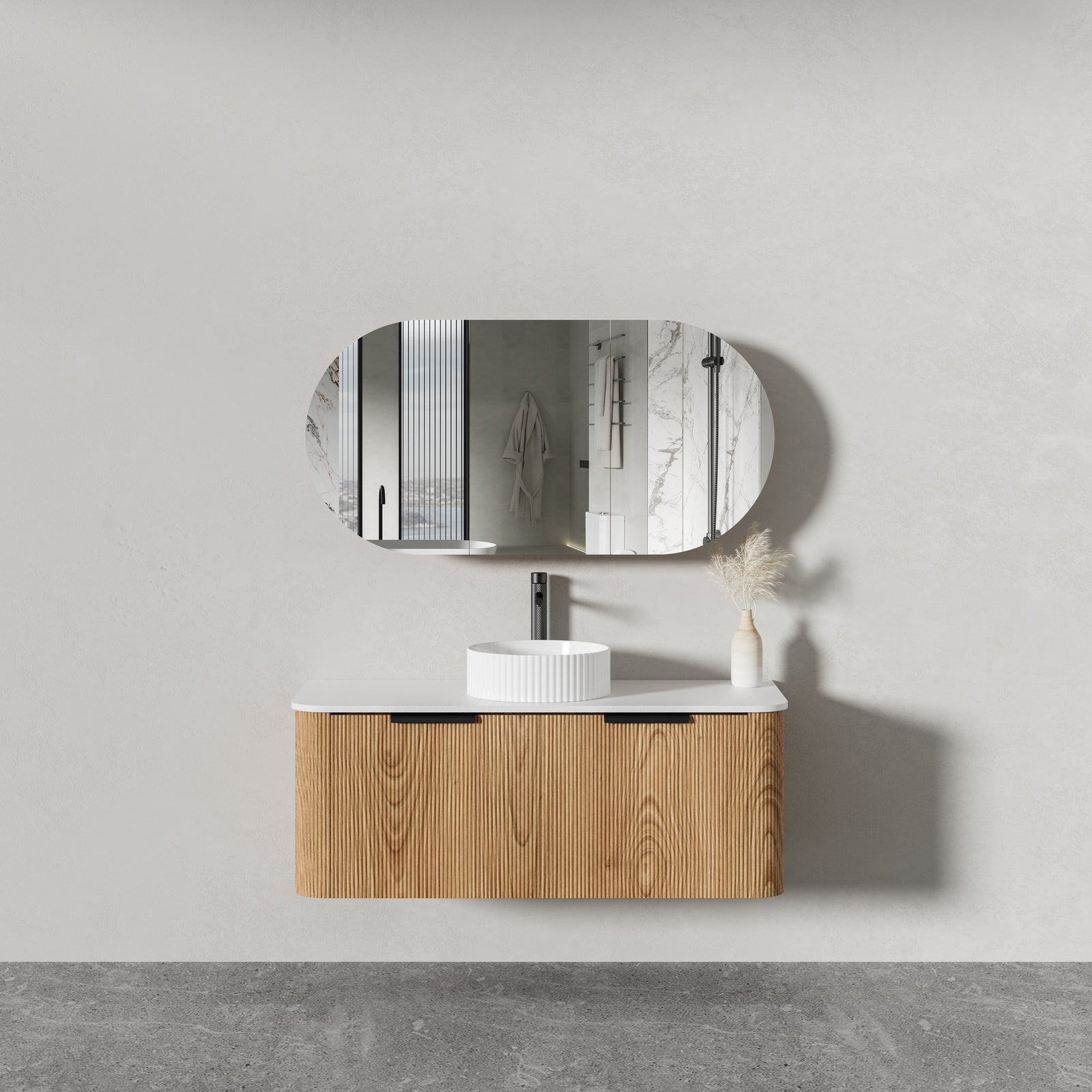 STELLA Wall Hung Vanity - Blue Bathware