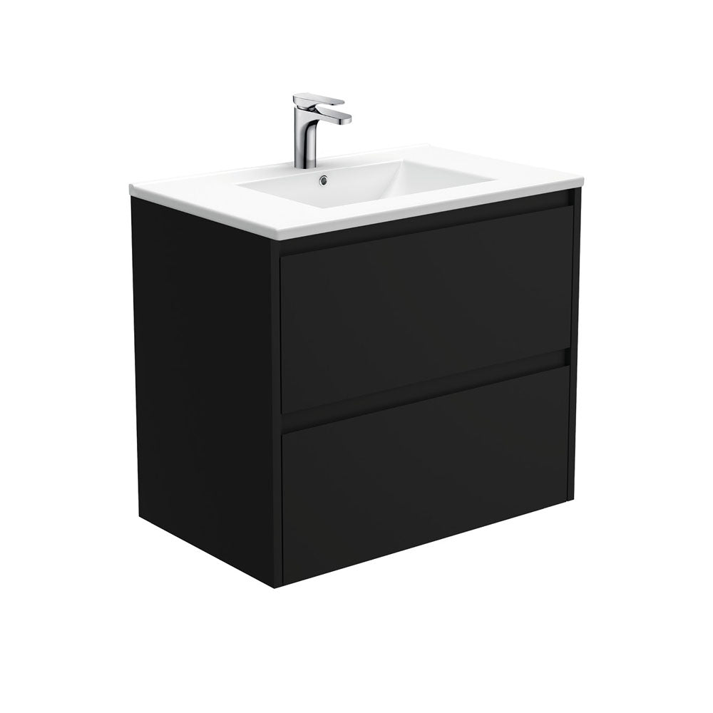 Dolce Amato 750 Satin Black Wall-Hung Vanity