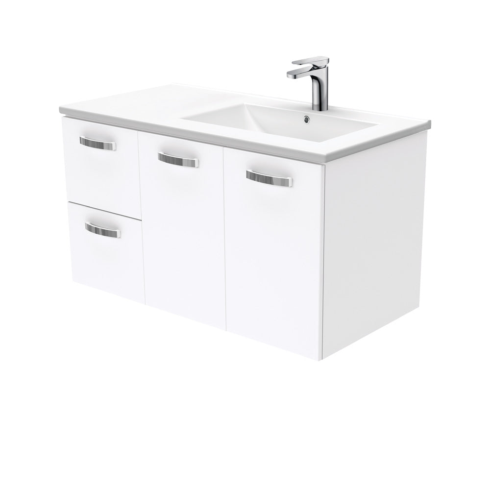 Dolce Unicab™ 900 Offset Wall-Hung Vanity, Right Basin